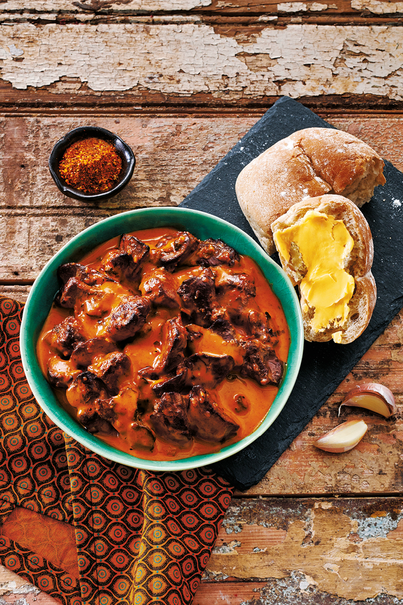 Livers and a Nando's Roll (Full portion)