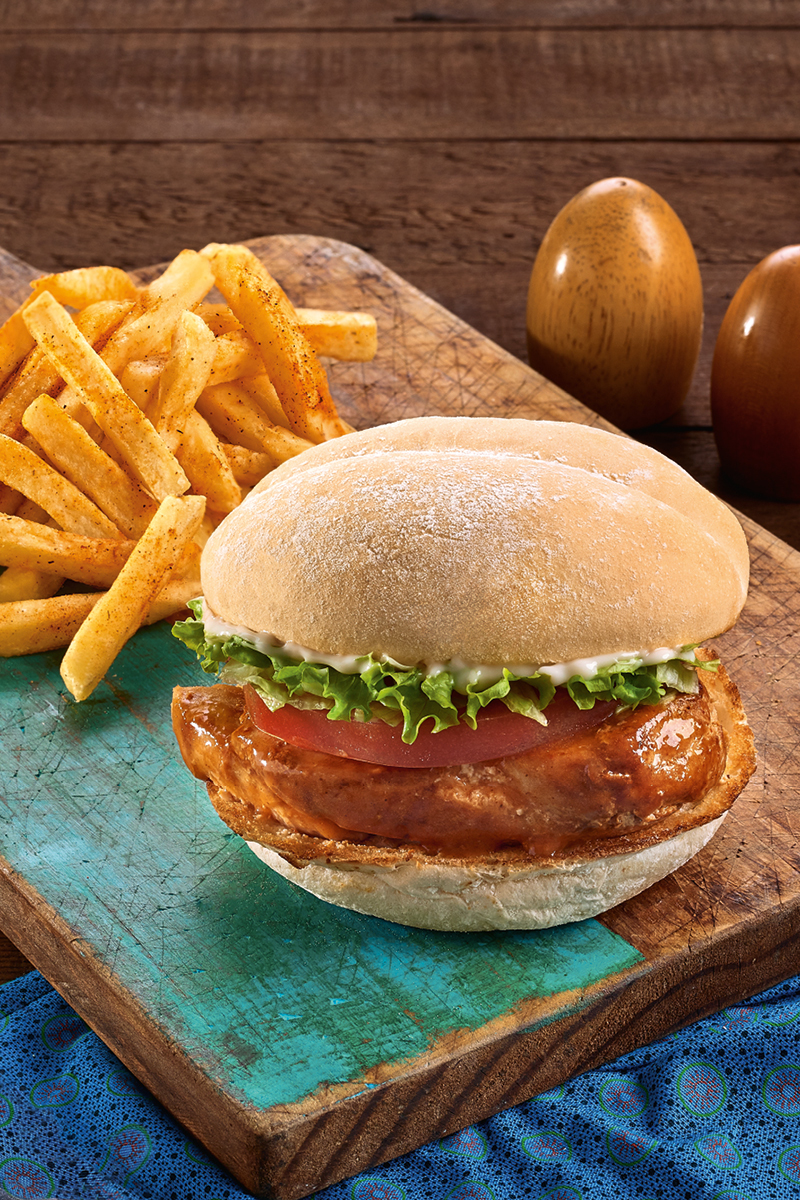 Chicken Burger + any Single Side