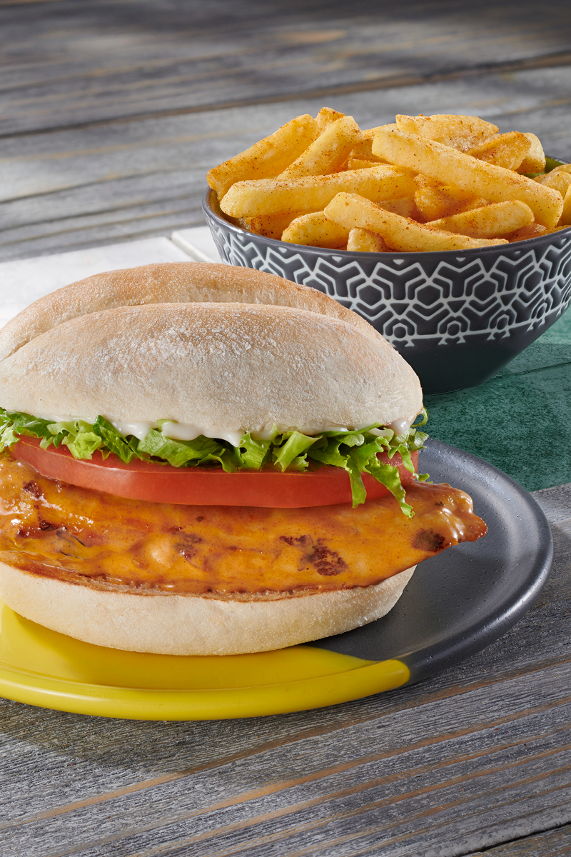 Chicken Burger + any Single Side