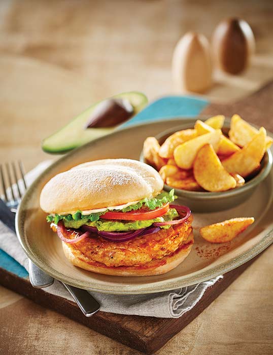 Avo & Pickled Red Onion Burger + any Single Side